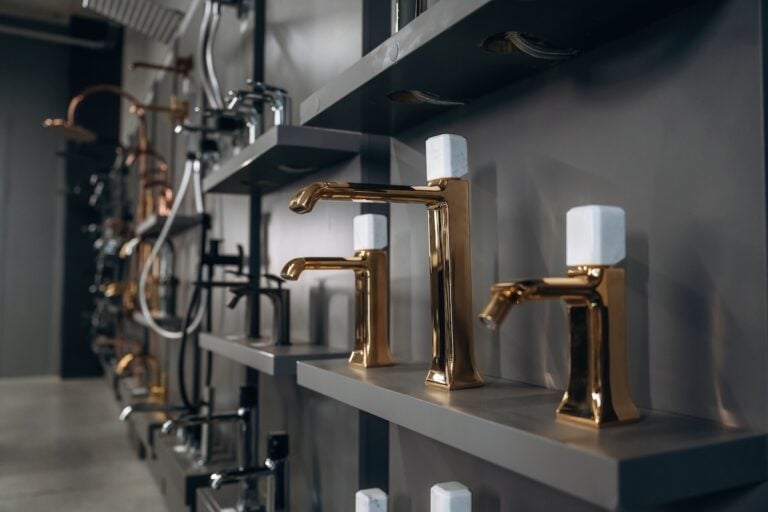 Luxury Faucet Handle in Modern Interior Display