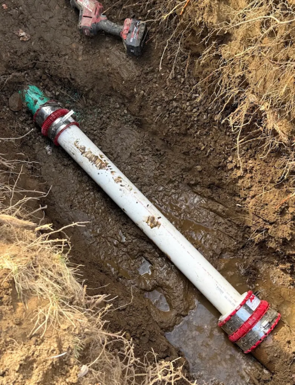 sewer line installation