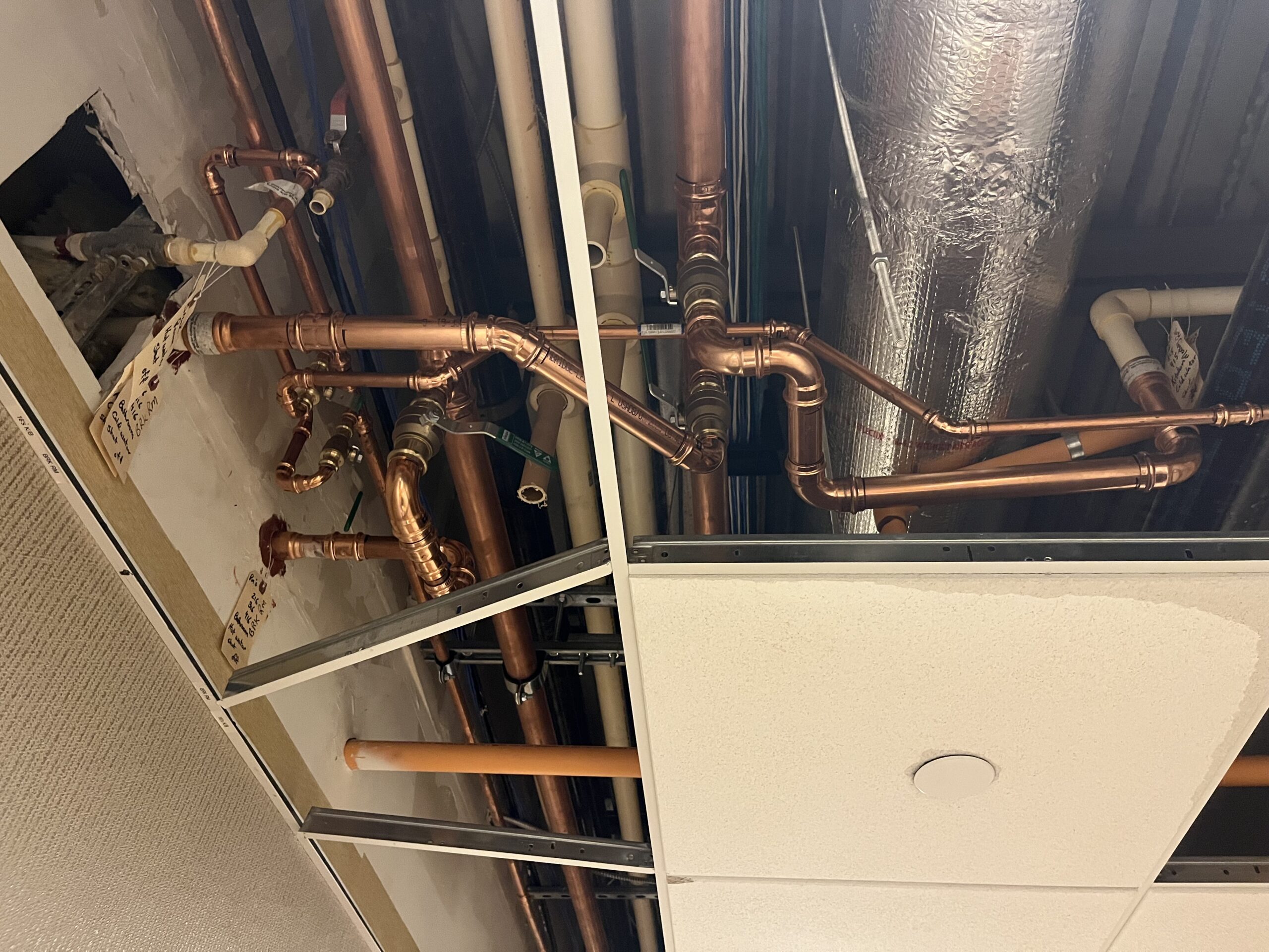 copper water pipes